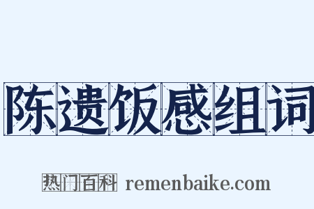 陈遗饭感组词是什么意思的图片